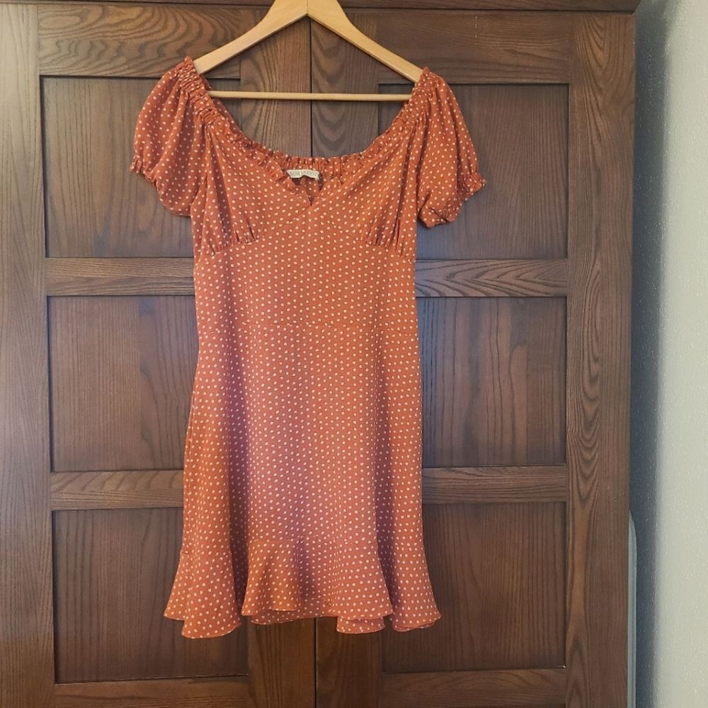 Sur La Cote Polka Dot Dress Size Large 6 to 8